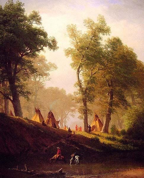 Albert Bierstadt The Wolf River, Kansas